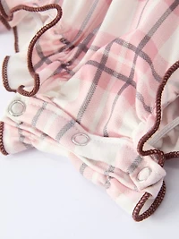 Western Horse Embroidered Smocked Romper