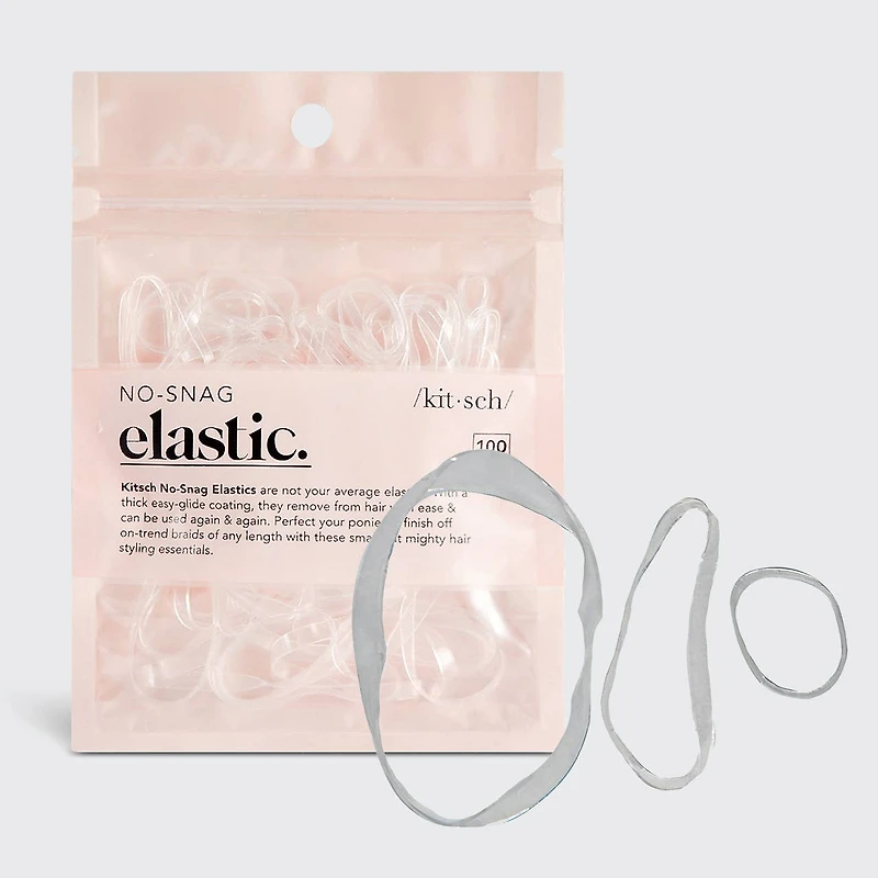 No-Snag Elastic 100 pc - Clear