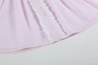 Pink Seersucker Easter Bunny Ruffle Dress