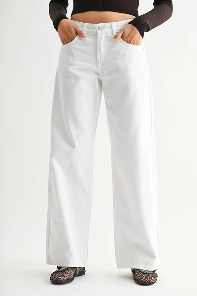 Non Stretch Baggy Wide Leg