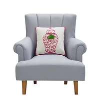 Chinoiserie Vase Hook Pillow