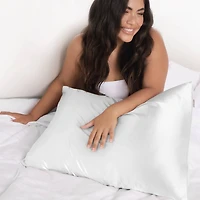 Ivory Satin King Pillowcase
