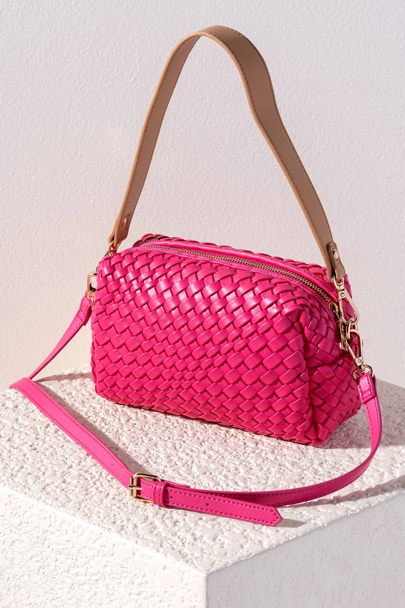 BLYTHE BOXY CROSS-BODY: Pink