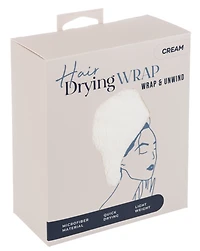 Cream Hair Drying Wrap