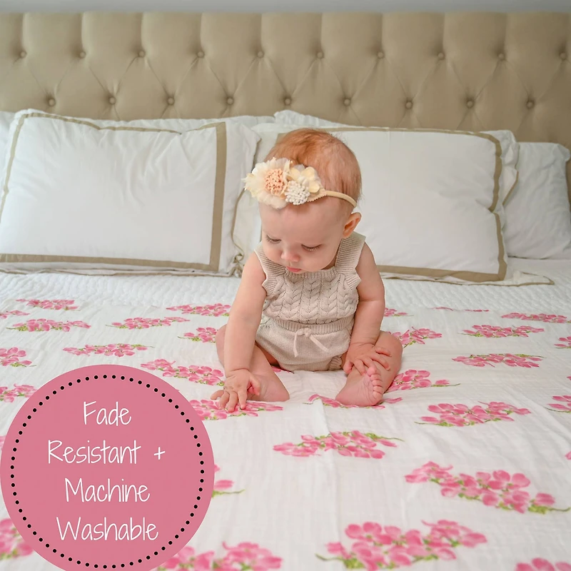 Dogwoods In Bloom Baby Swaddle Blanket