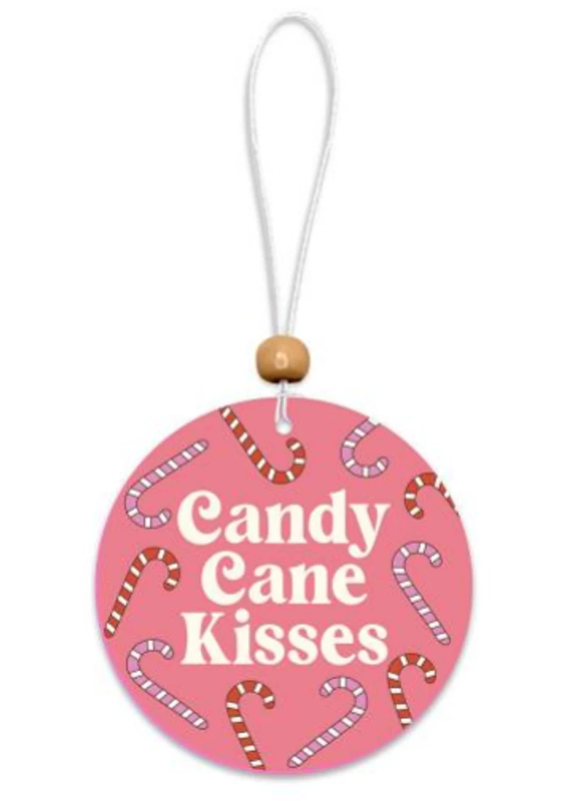 Candy Cane Kisses Car Air Freshener