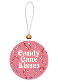 Candy Cane Kisses Car Air Freshener