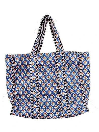 Floral Reversible Quilted Tote Bag