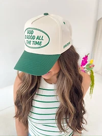 Green God is Good Trucker Hat