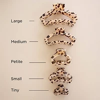 Open Hair Clip | Petite | Blonde Tortoise