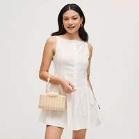 Cream Everly Evening Bag