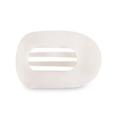 Round Flat Hair Clip | Large | Coconut White
