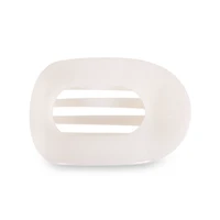 Round Flat Hair Clip | Large | Coconut White