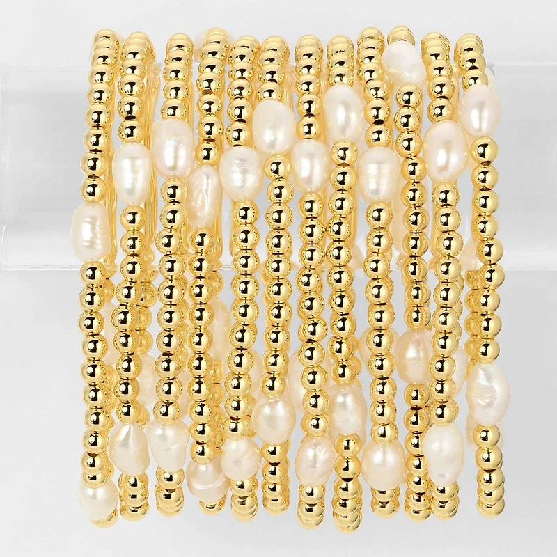 4mm Stretch Medium Pearl Bracelet