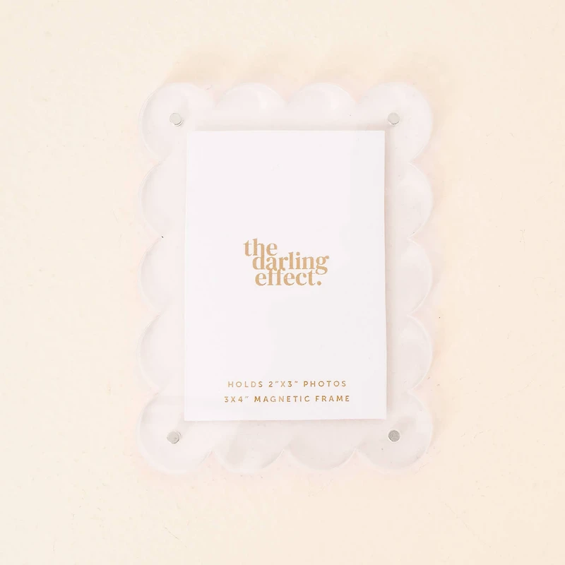 Mini Acrylic Picture Frame Magnet-Clear