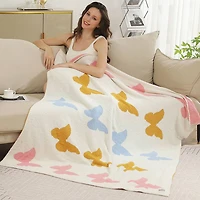 Cheetah Reversible Throw Blanket