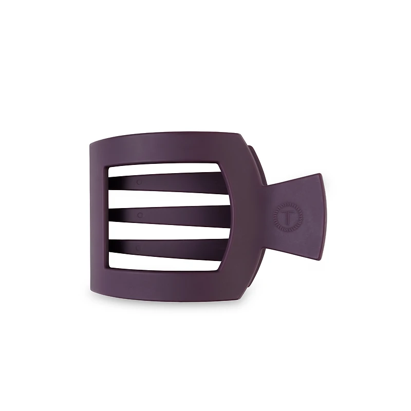 Square Flat Hair Clip | Med. | Burgundy Bliss