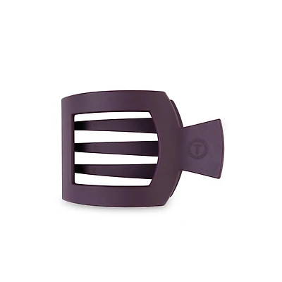 Square Flat Hair Clip | Med. | Burgundy Bliss