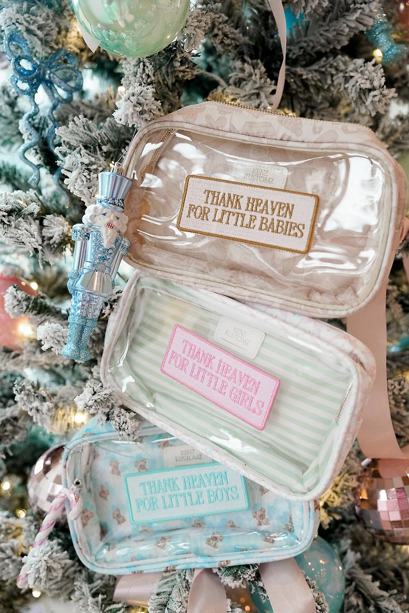 Blue Thank Heaven - Medium Clear Bag