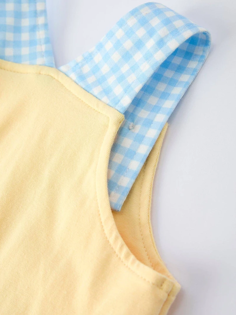 "MAMA'S BESTIE " Embroidered Baby Romper