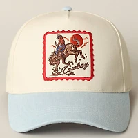 Cowboy Patch Denim Hat