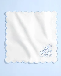 White Happy Tears Handkerchief