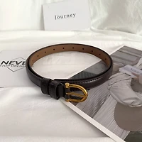 Dark Brown Simple Decorative Belt