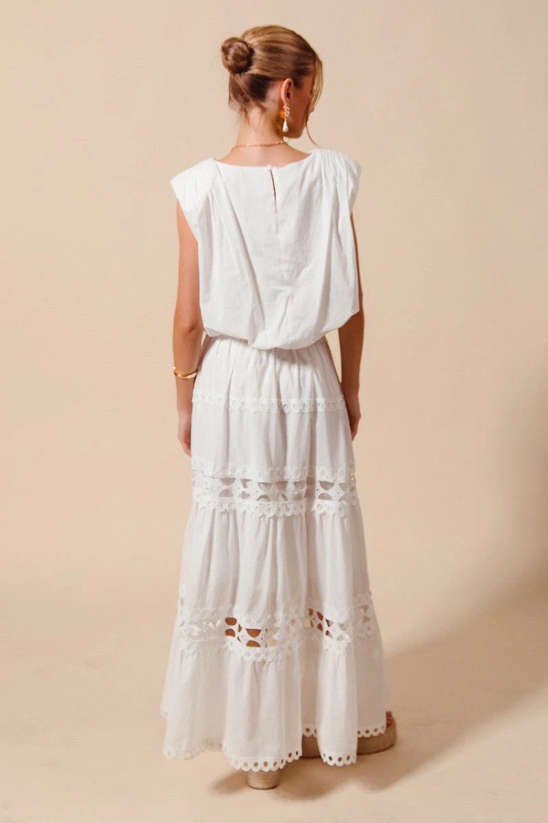 Sleeveless Crop Bubble Top & Skirt Set