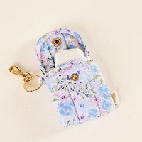 Puffy Earbud Case Keychain-Secret Garden