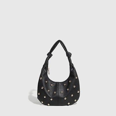 Metallic Studded Shoulder Bag