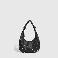 Metallic Studded Shoulder Bag