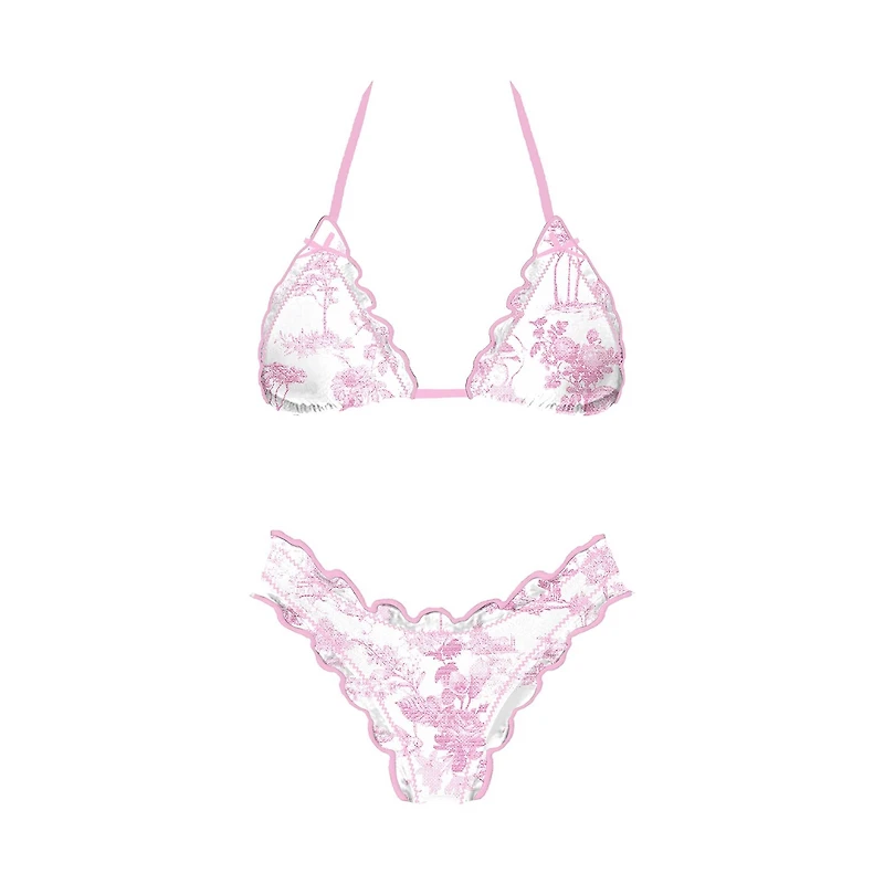 Pink Waver Catcher Bikini Set