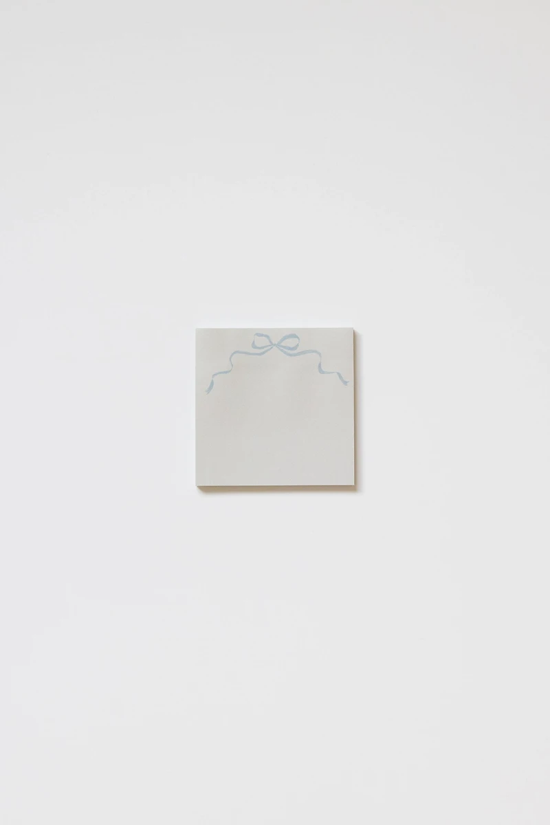 Blue Bow Sticky Notes