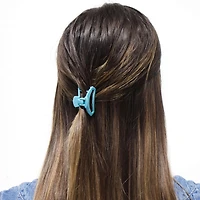 Tiny Open Hair Clip  | Summer Sky