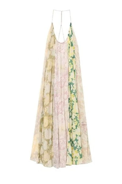 Floral Patchwork Sleeveless Dress