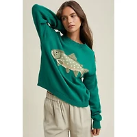 Green Fish Sweater