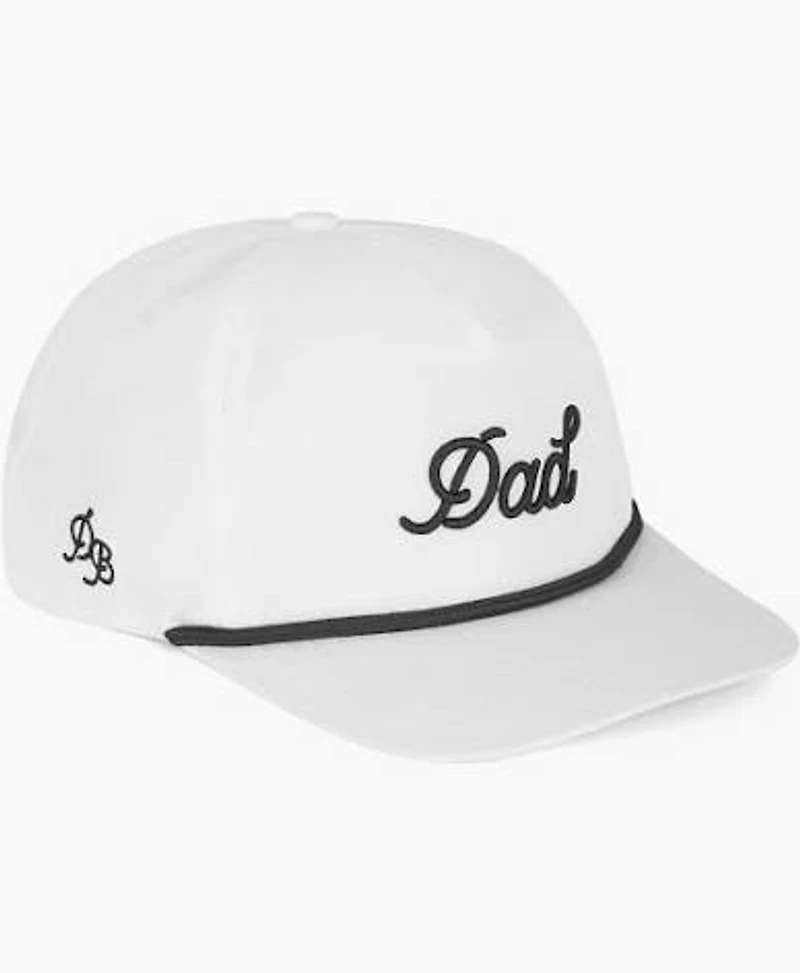 White & Black Dad Rope Hat