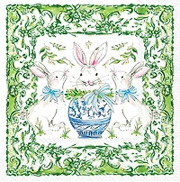 Paper Cocktail Napkin Pack of 20 Easter Bunnies