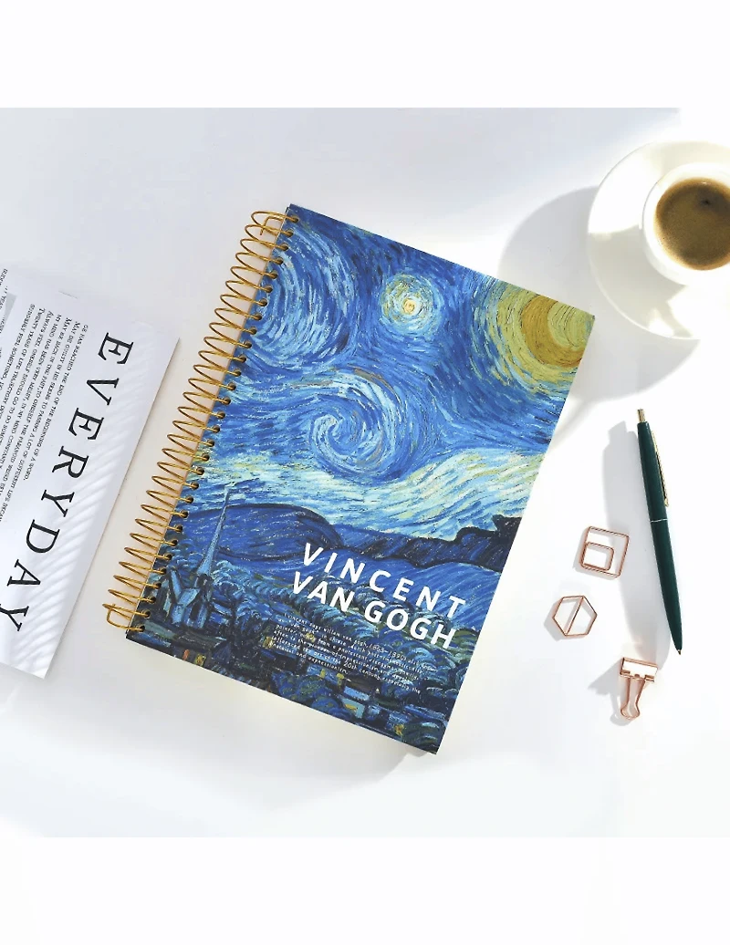 Yuren Coiled B5 Lined Oil Panting Notebook