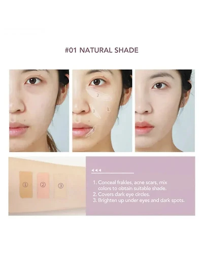 AMORTALS Tri-Colour Concealer Palette