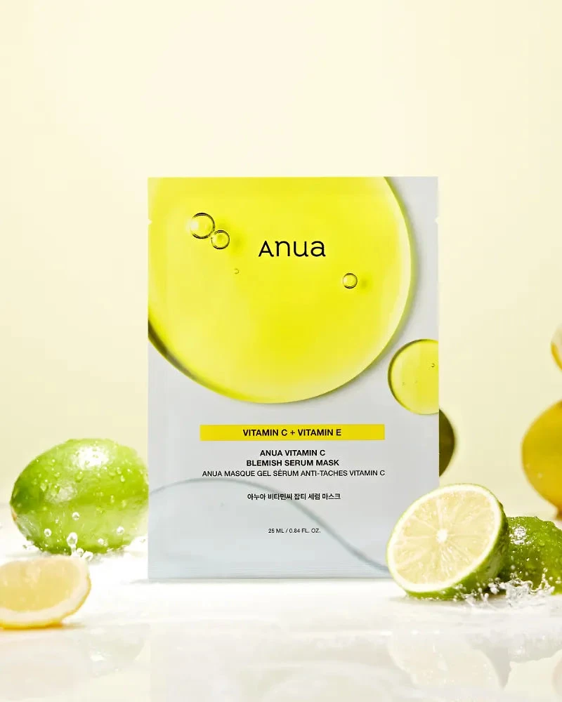Masque sérum anti-imperfections Anua Green Lemon Vita C