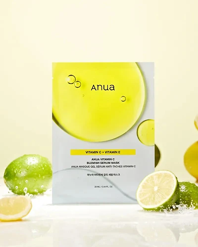 Masque sérum anti-imperfections Anua Green Lemon Vita C