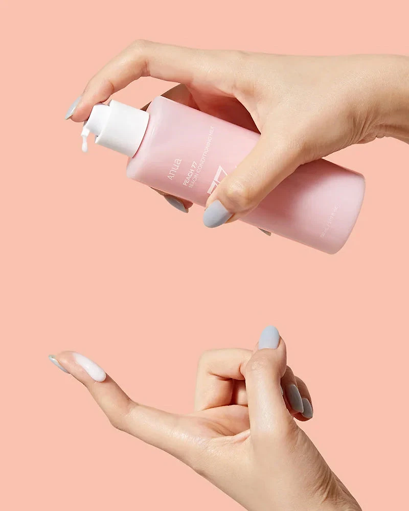 Lait revitalisant à la pêche Anua 77 % de niacine