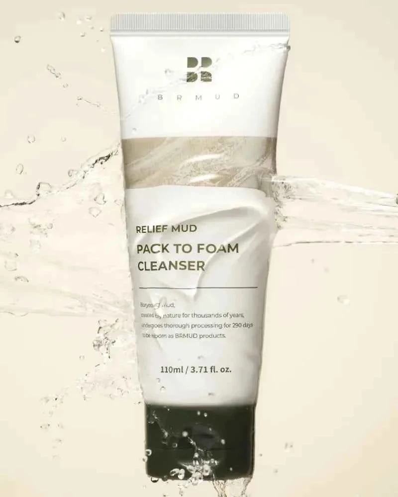 BRMUD Relief Mud Pack To Foam Cleanser