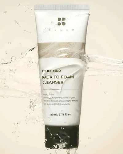 BRMUD Relief Mud Pack To Foam Cleanser