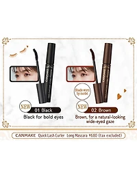 Canmake Quick Lash Curler Long Mascara