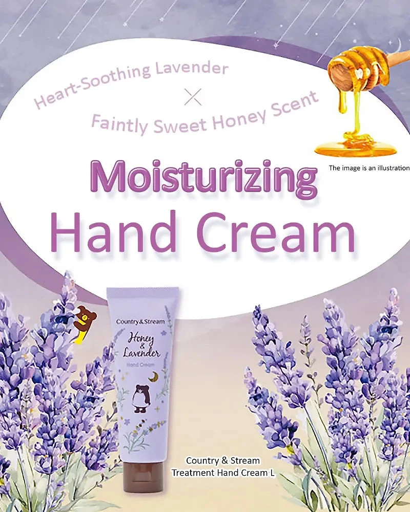 Crème pour les mains au miel et à la lavande Country & Stream