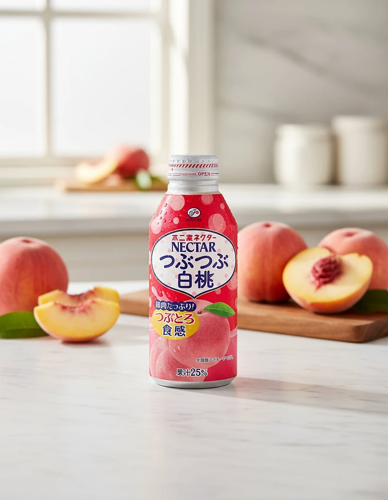 Boisson au nectar de pêche Fujiya avec pulpe