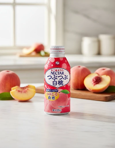 Boisson au nectar de pêche Fujiya avec pulpe