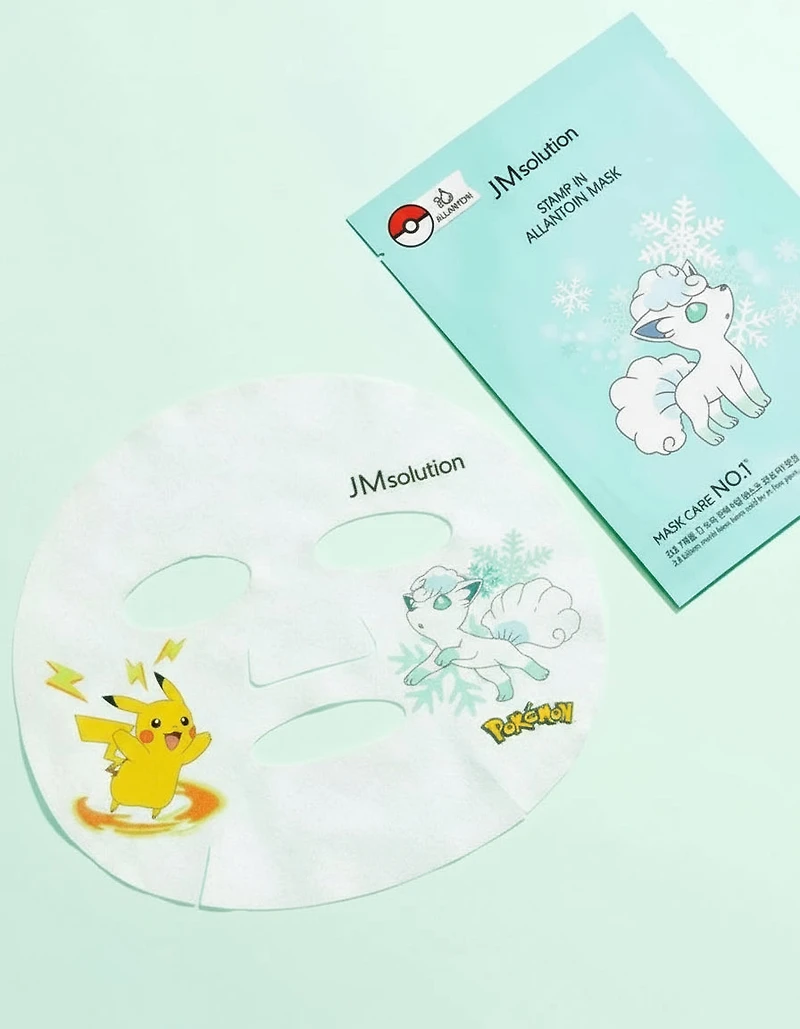 Tampon Pokémon JMsolution x dans un masque allantoïne